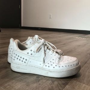 Nike Air Force 1s with Stars